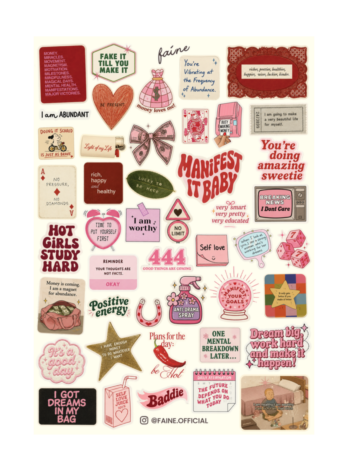 Faine Affirmations Stickers