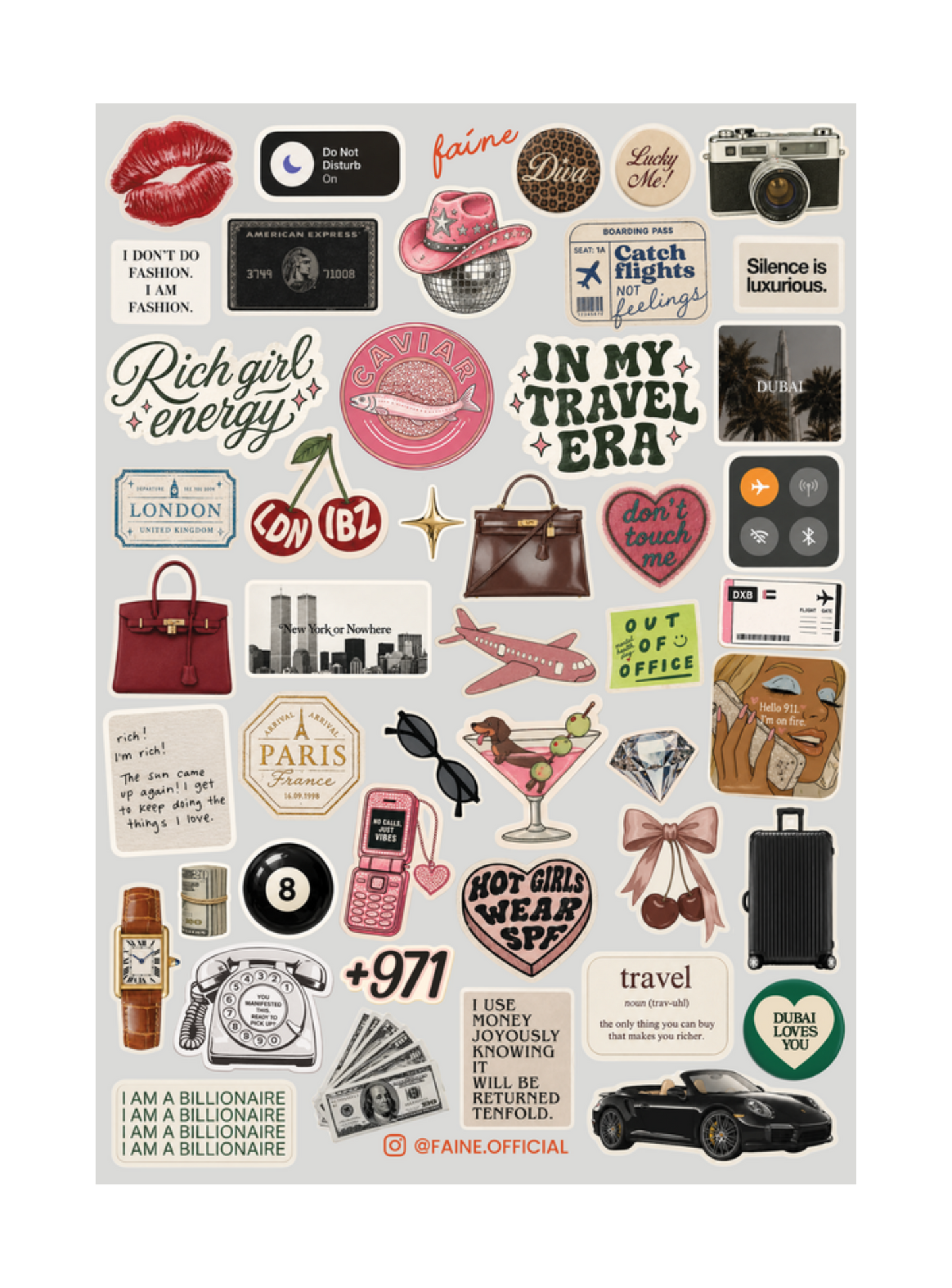Jetset Stickers