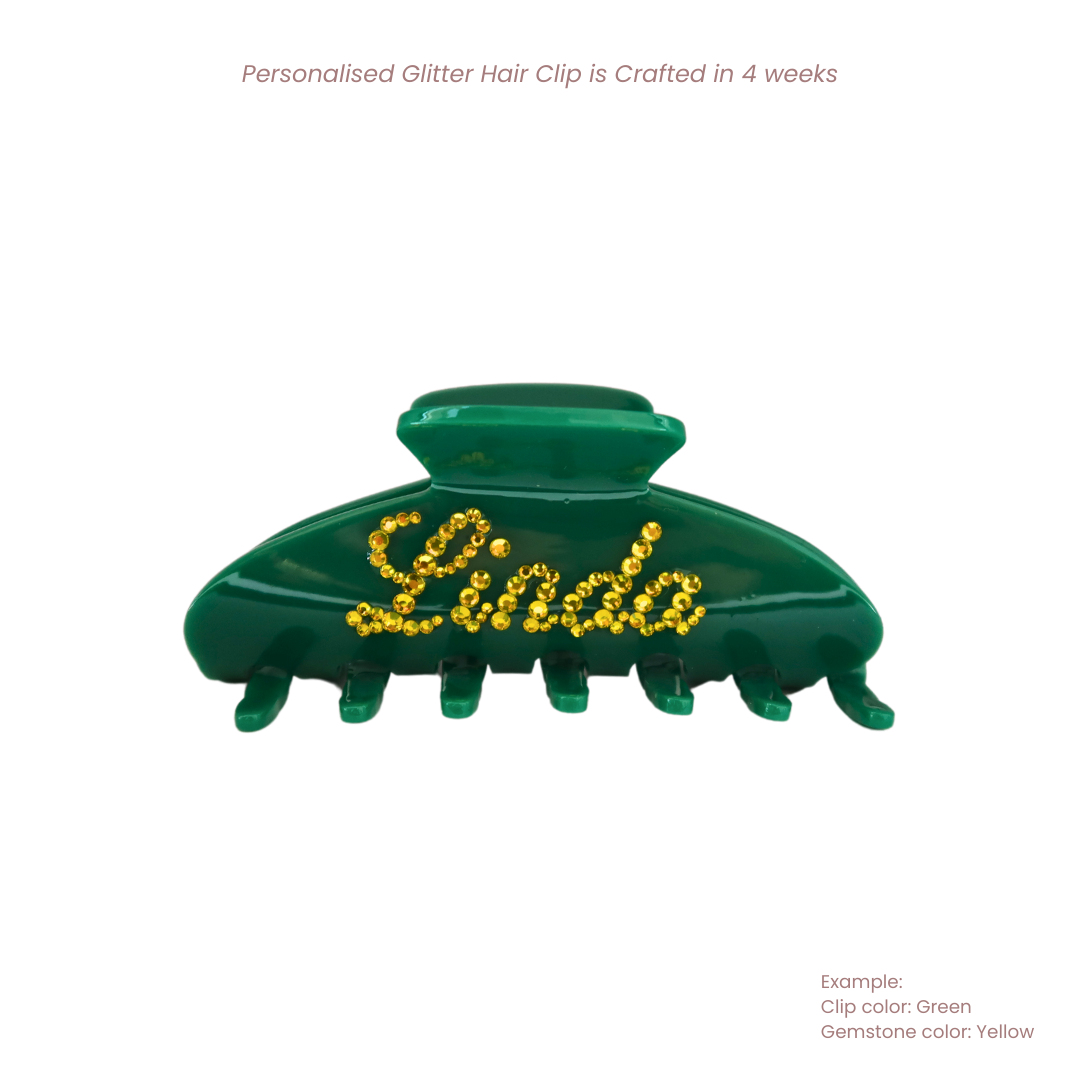 Personalised Glitter Hair Clip