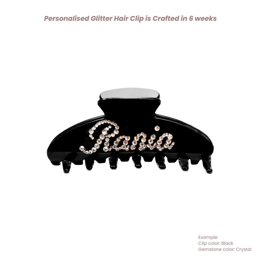 Personalised Glitter Hair Clip