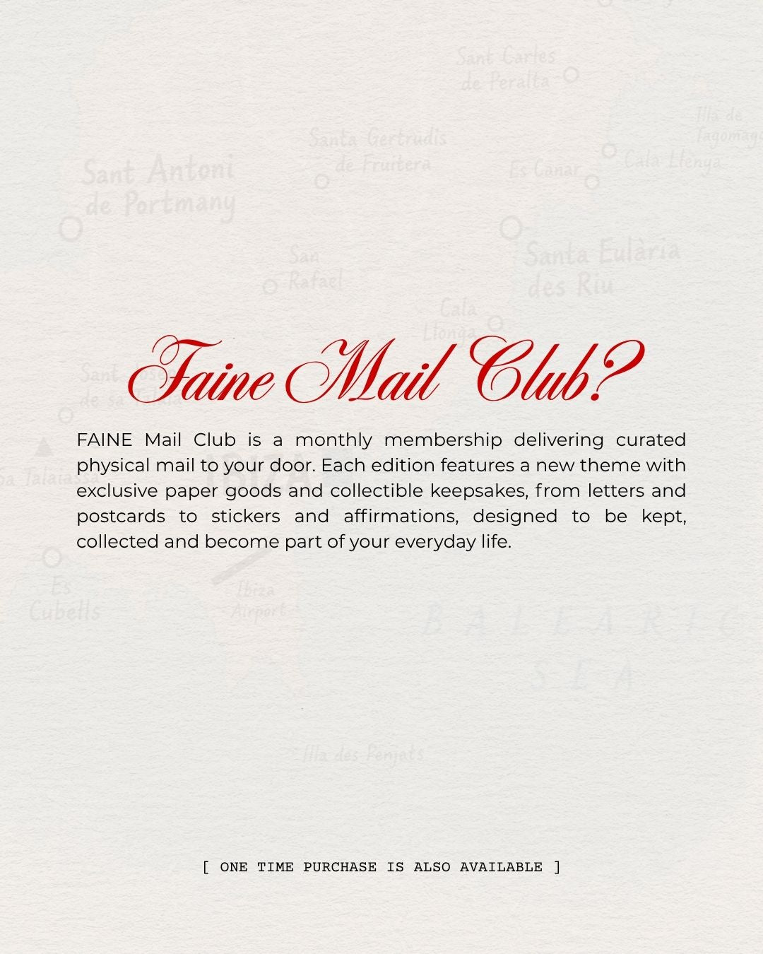 FAINE Slow Mail Club