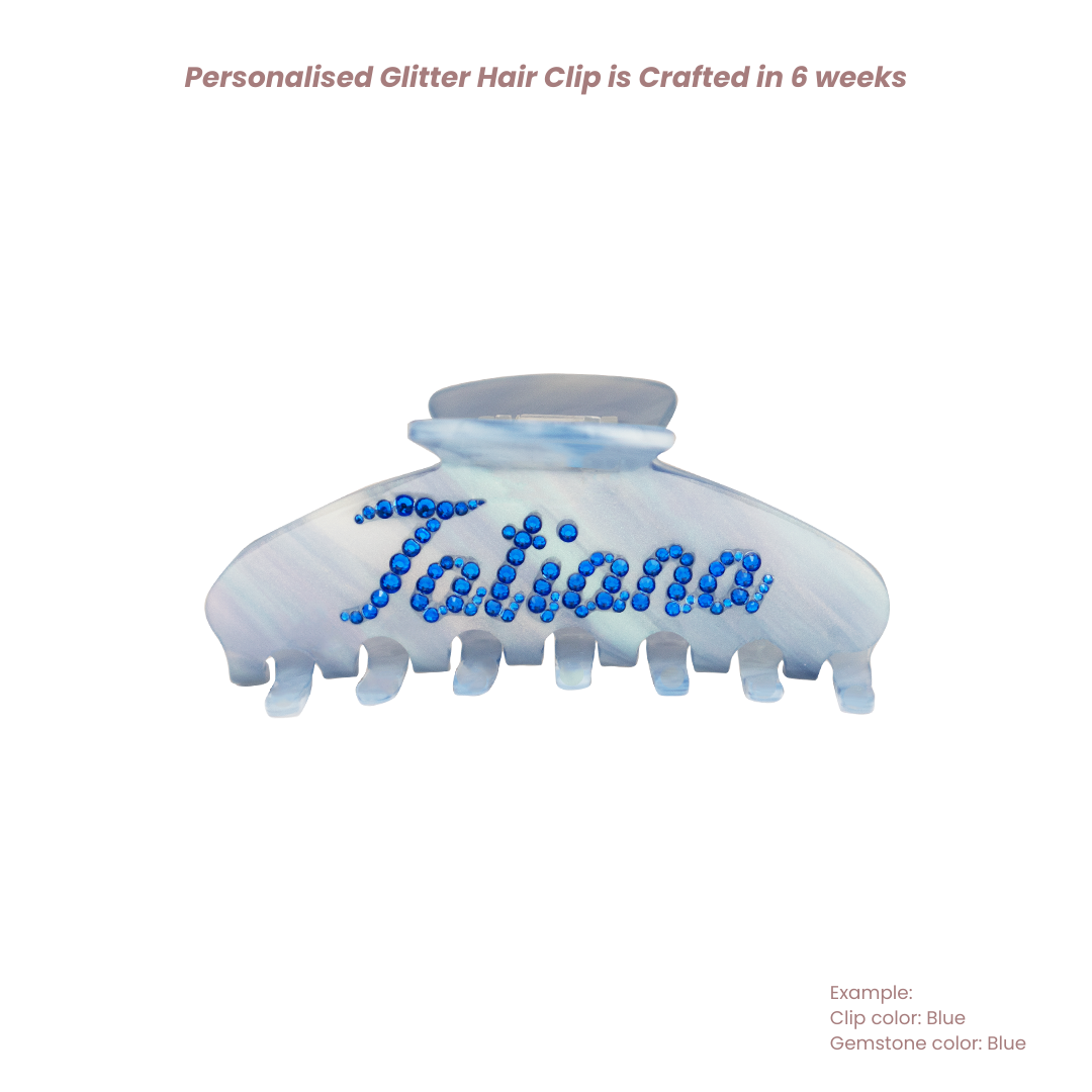 Personalised Glitter Hair Clip