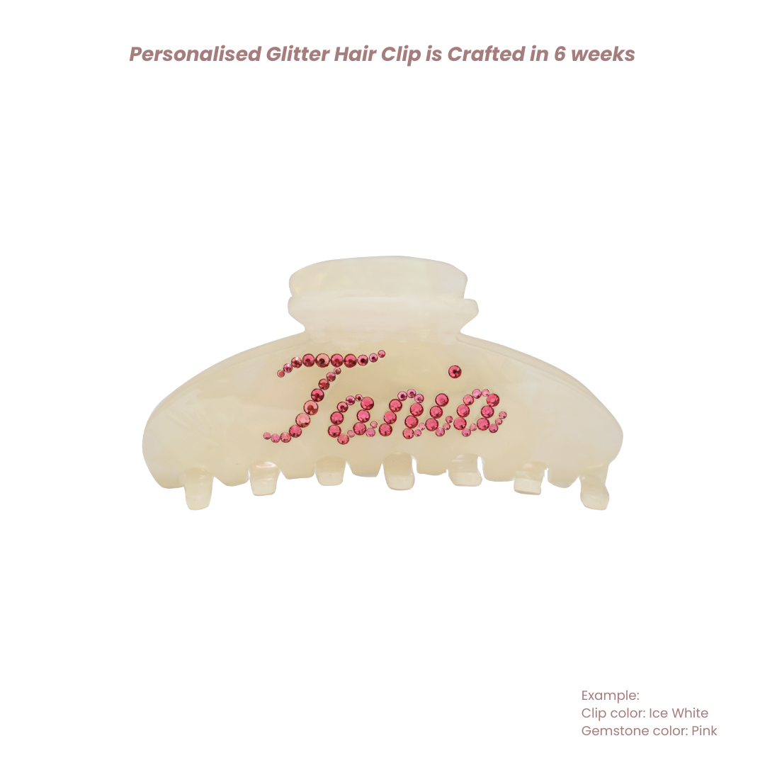Personalised Glitter Hair Clip
