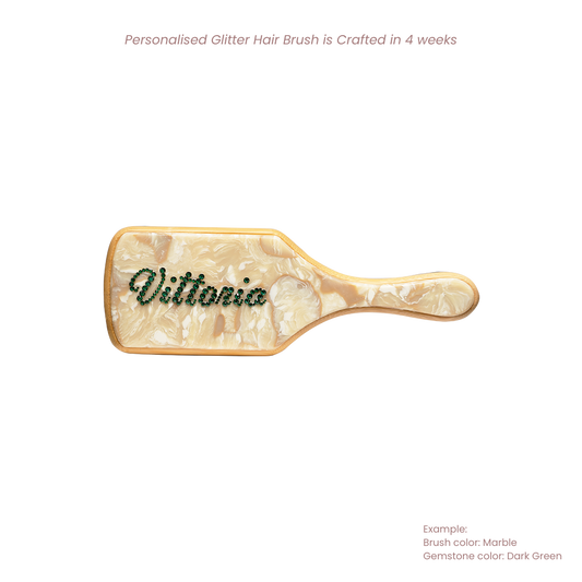 Personalised Glitter Hair Brush