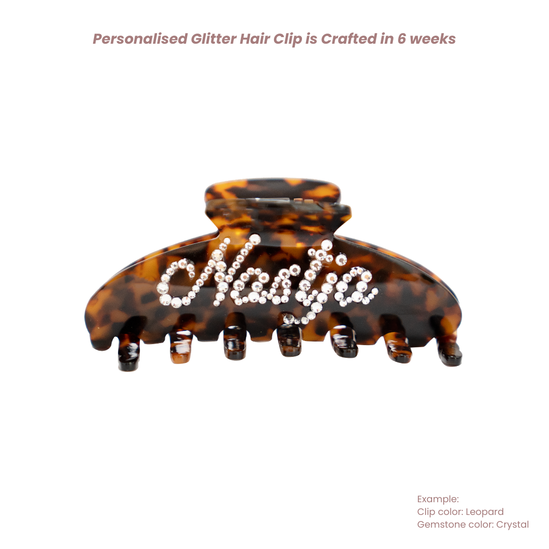 Personalised Glitter Hair Clip