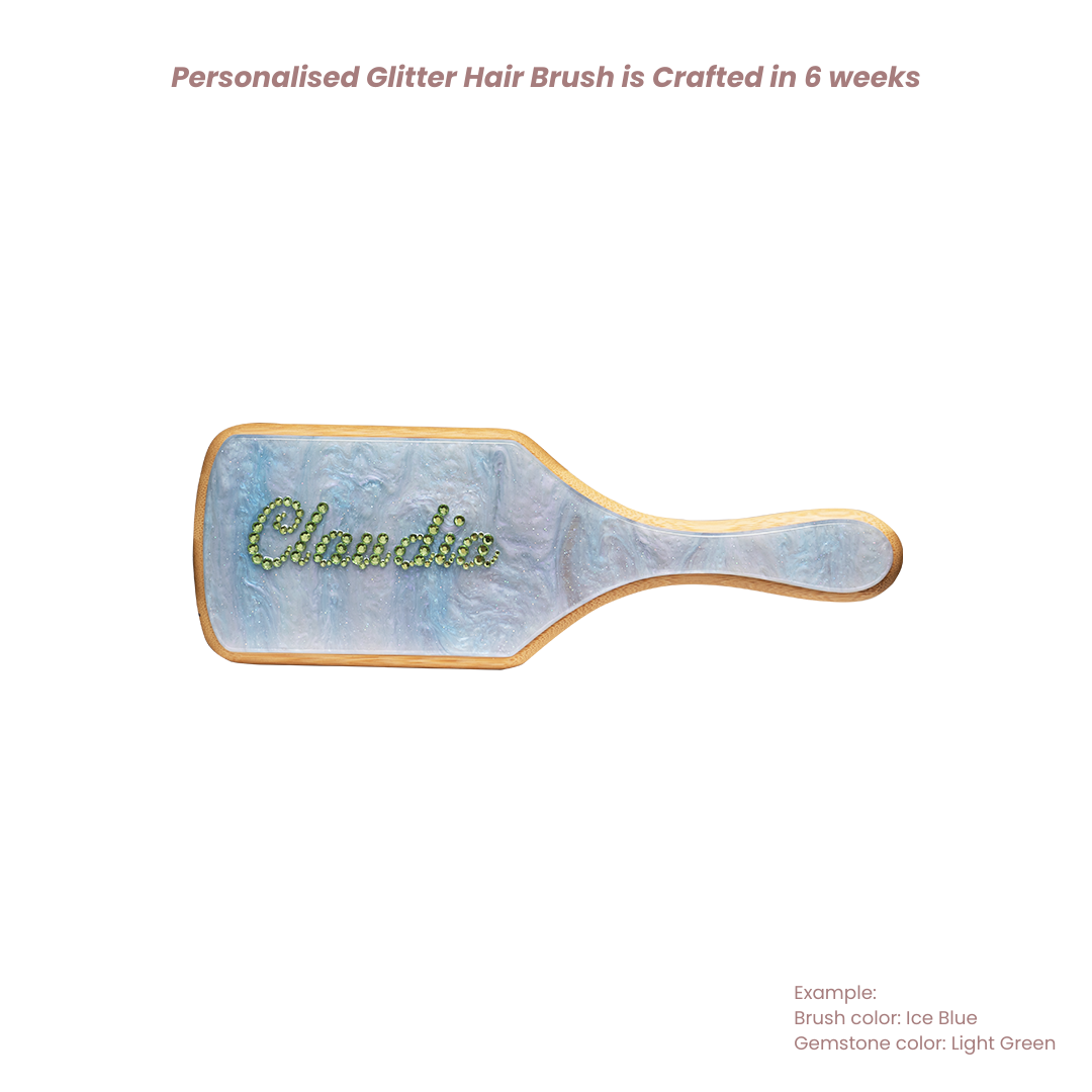 Personalised Glitter Hair Brush