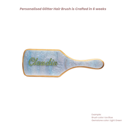Personalised Glitter Hair Brush