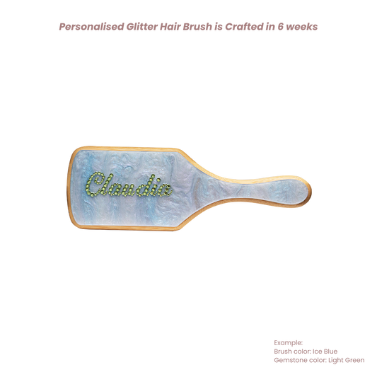 Personalised Glitter Hair Brush