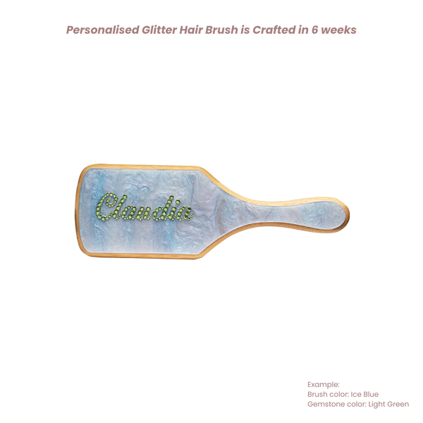 Personalised Glitter Hair Brush