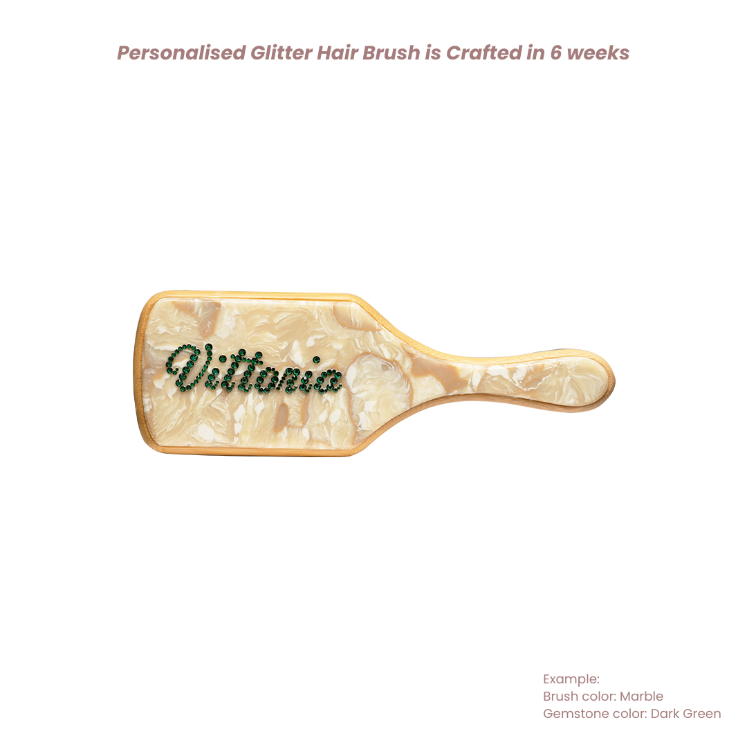 Personalised Glitter Hair Brush