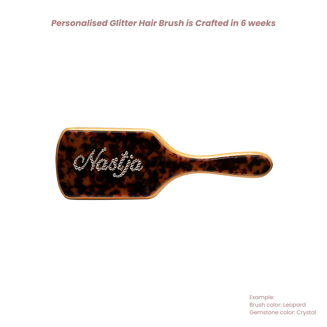 Personalised Glitter Hair Brush