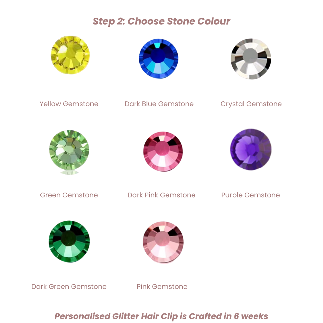 Personalised Glitter Hair Clip