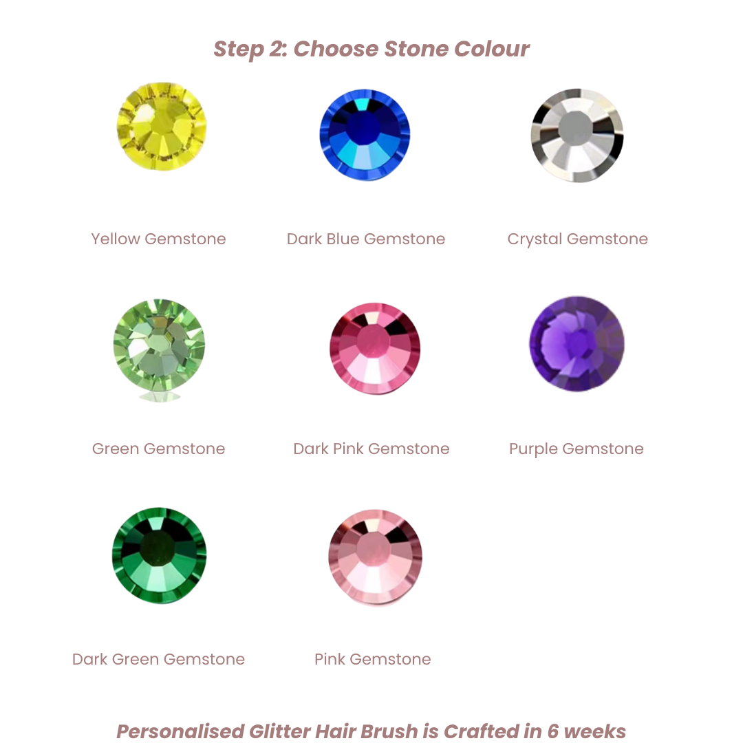 Personalised Glitter Hair Brush