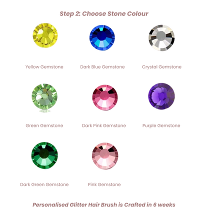 Personalised Glitter Hair Brush