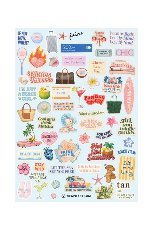 FAINE Beach Stickers
