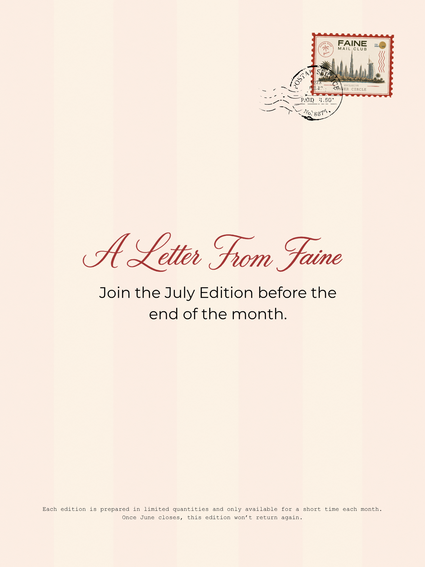 FAINE Slow Mail Club