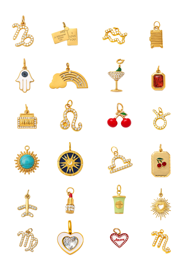 18k Gold-Plated Charms