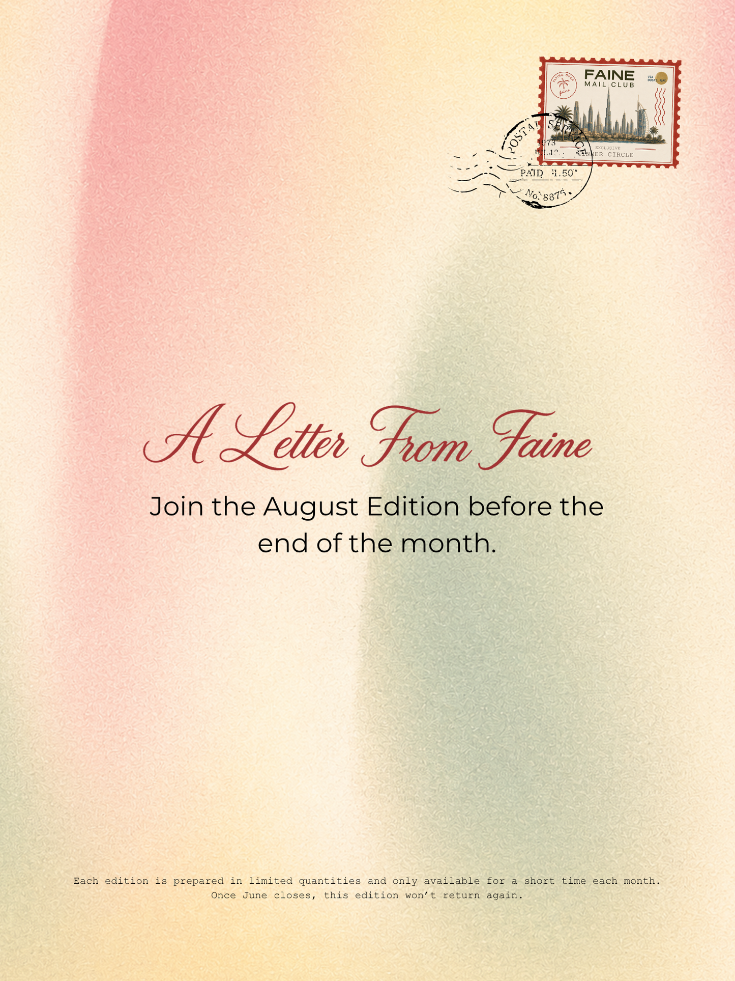 FAINE Slow Mail Club
