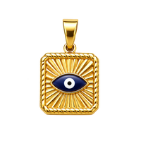 Square Blue Evil Eye